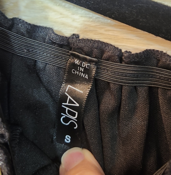 Anthropologie Lapis Black Floral Maxi Dress Size Small - Picture 7 of 7